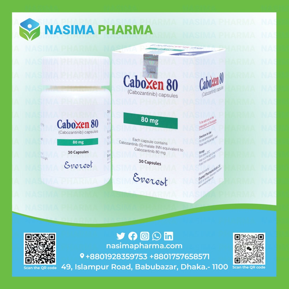 CABOXEN 80MG / 20MG CAPSULES (Cabozantinib)