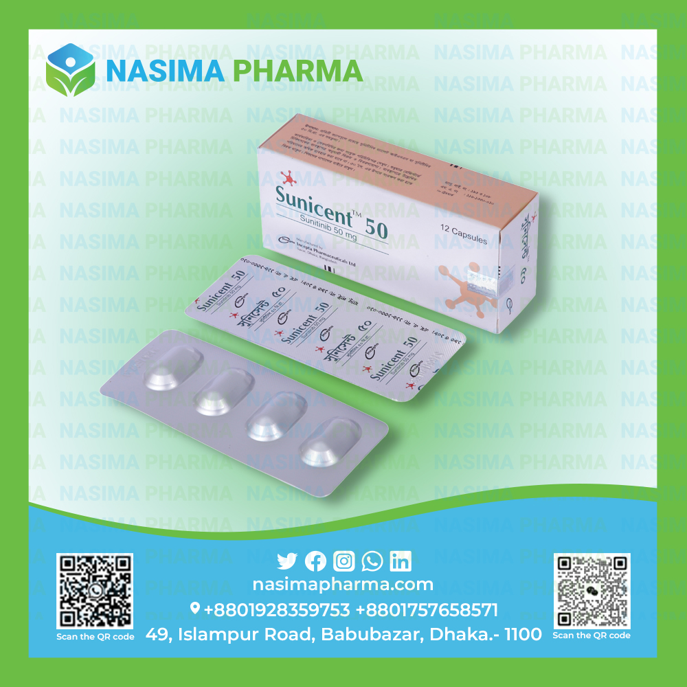 Sunicent - 50 mg (Sunitinib)