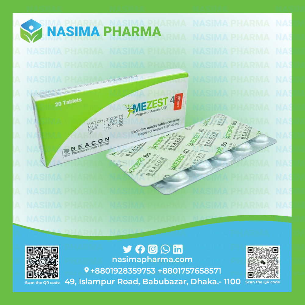 Mezest 40 mg (Megestrol Acetate)