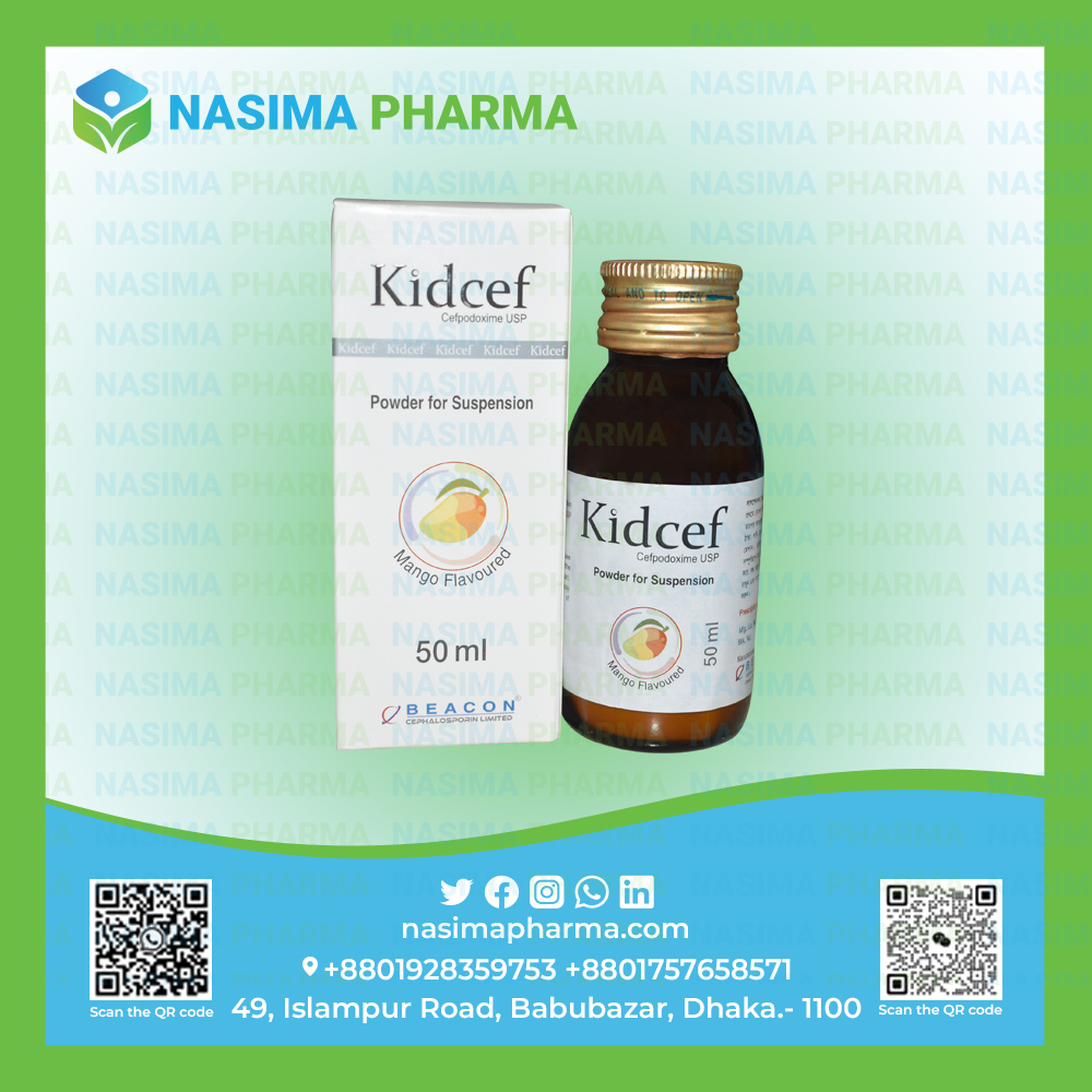 Kidcef PFS 40 mg (Cefpodoxime Proxetil)