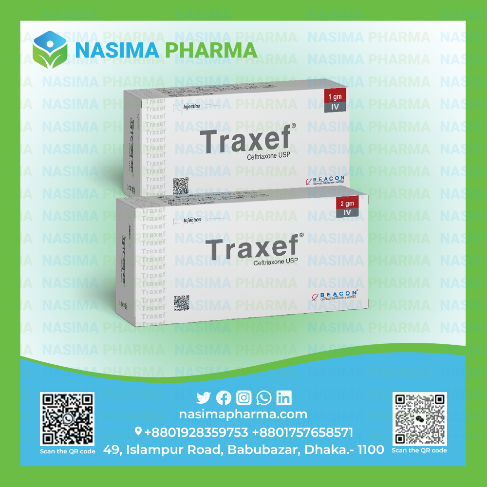 Traxef 1 gm  (Ceftriaxone USP)