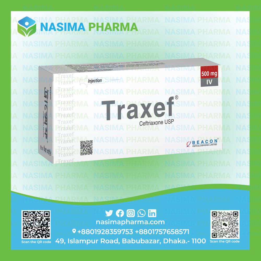 Traxef 500 mg   (Ceftriaxone USP)
